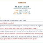 Interview of Ideal Teacher