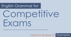 English Grammar for Competitive Exams Examples Set No.3