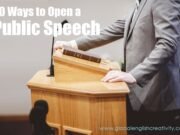 20 ways to open a public speech