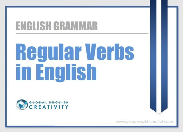 Regular Verbs in English