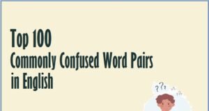 Top 100 Commonly Confused Word Pairs in English